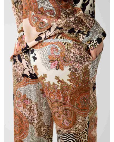 MARCIANO GUESS PANTALONI IN VISCOSA STAMPATI