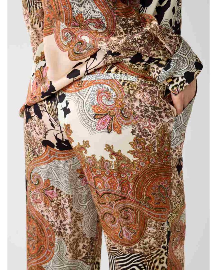 MARCIANO GUESS PANTALONI IN VISCOSA STAMPATI