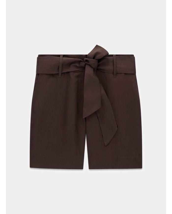 MARCIANO GUESS PANTALONCINI IN LINO BLEND