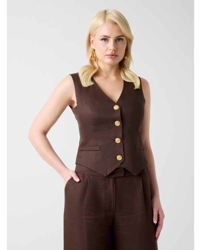 MARCIANO GUESS GILET IN LINO