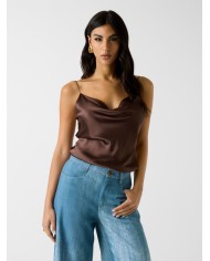 MARCIANO GUESS TOP IN MISTO SETA