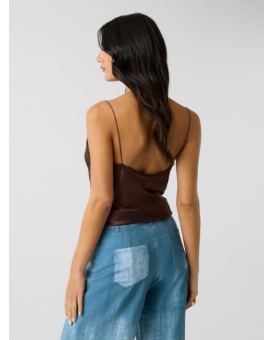 MARCIANO GUESS TOP IN MISTO SETA