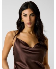 MARCIANO GUESS TOP IN MISTO SETA