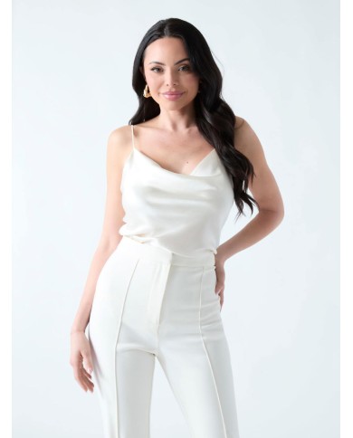 MARCIANO GUESS TOP IN MISTO SETA