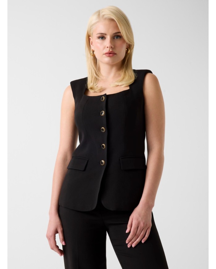 MARCIANO GUESS GILET IN MISTO VISCOSA