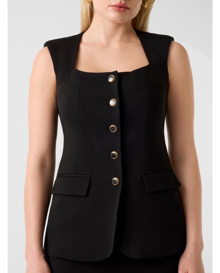 MARCIANO GUESS GILET IN MISTO VISCOSA