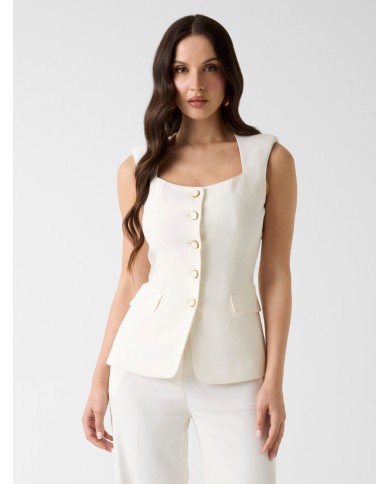 MARCIANO GUESS GILET IN MISTO VISCOSA