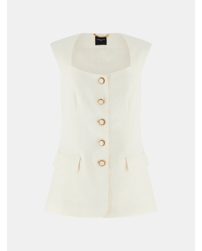 MARCIANO GUESS GILET IN MISTO VISCOSA
