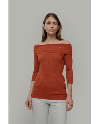 RIFO MAGLIA CON SPALLA SCOPERTE IN VISCOSA BELEN