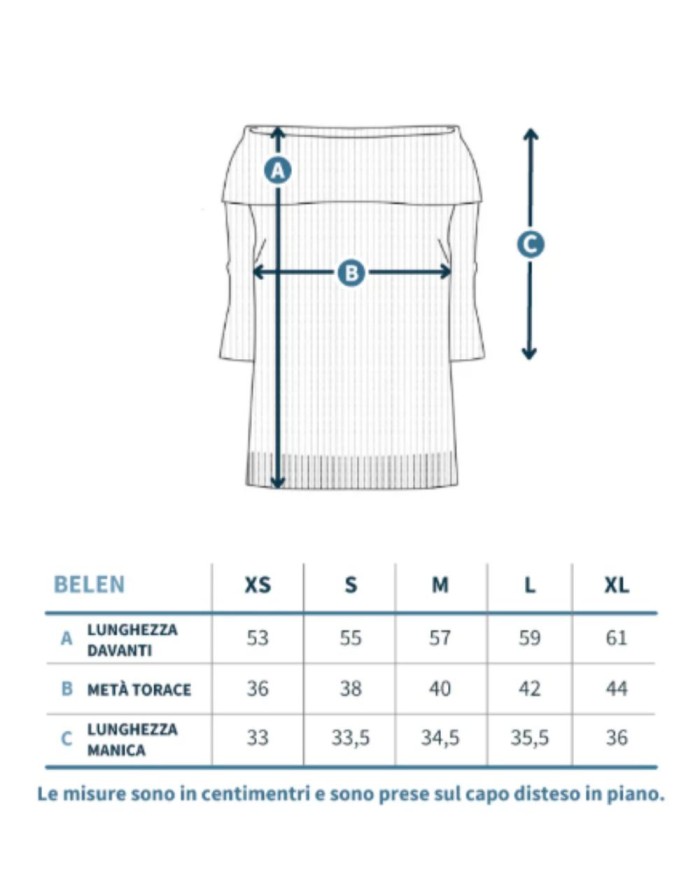 RIFO MAGLIA CON SPALLA SCOPERTE IN VISCOSA BELEN
