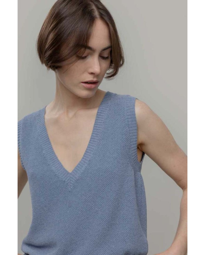 RIFO GILET IN COTONE ELODIE