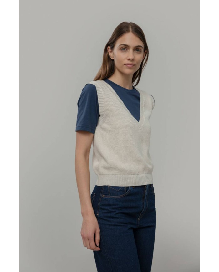 RIFO GILET IN COTONE ELODIE