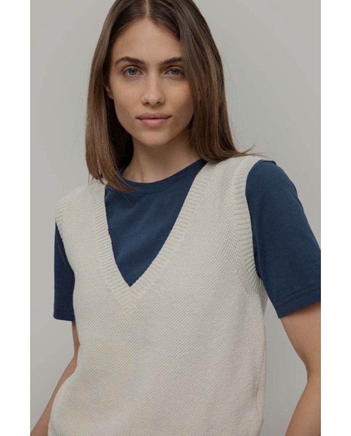 RIFO GILET IN COTONE ELODIE