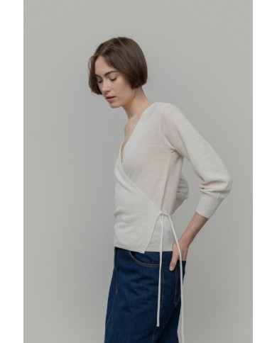 RIFO CARDIGAN CON SCOLLO A V SELENE