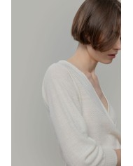 RIFO CARDIGAN CON SCOLLO A V SELENE