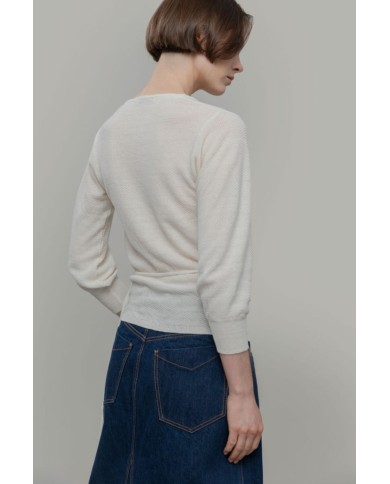 RIFO CARDIGAN CON SCOLLO A V SELENE