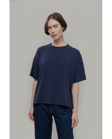 RIFO MAGLIETTA OVERSIZE IN VISCOSA SIENNA