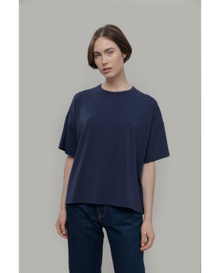 RIFO MAGLIETTA OVERSIZE IN VISCOSA SIENNA