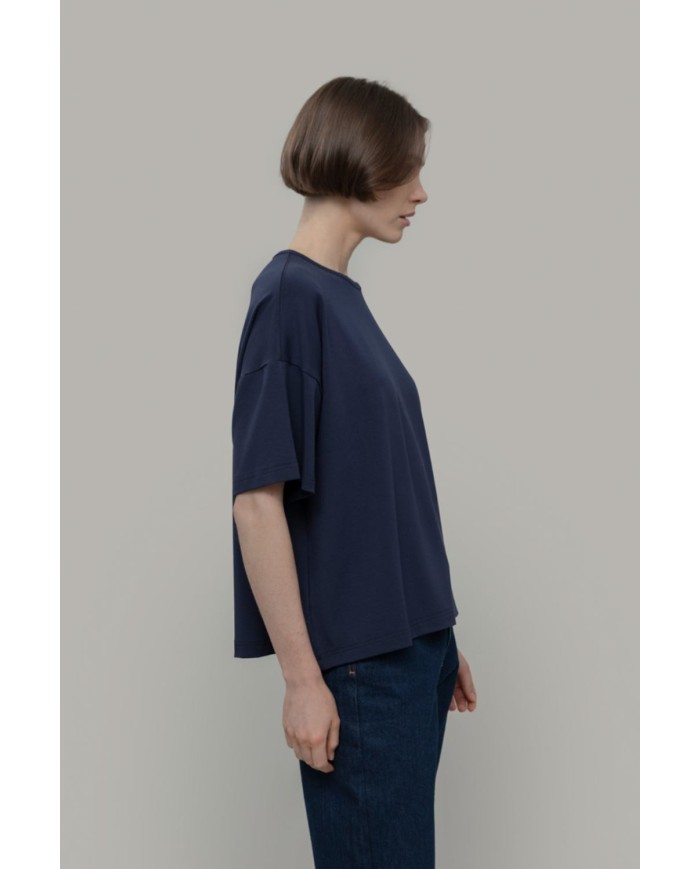 RIFO MAGLIETTA OVERSIZE IN VISCOSA SIENNA