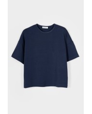 RIFO MAGLIETTA OVERSIZE IN VISCOSA SIENNA