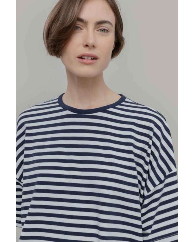 RIFO MAGLIETTA OVERSIZE IN VISCOSA SIENNA