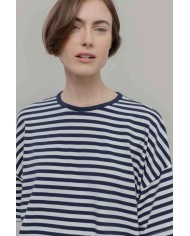 RIFO MAGLIETTA OVERSIZE IN VISCOSA SIENNA