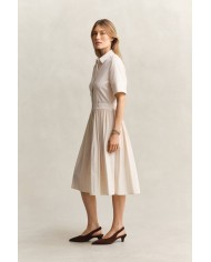 GANT ABITO CHEMISIER IN COTONE PLISSETTATO