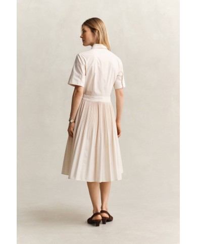 GANT ABITO CHEMISIER IN COTONE PLISSETTATO