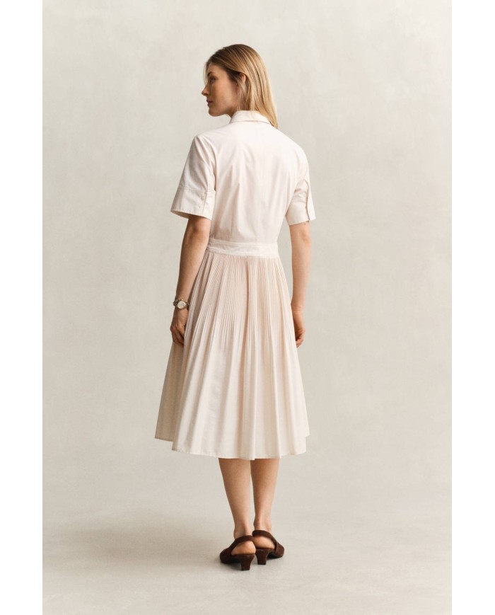 GANT ABITO CHEMISIER IN COTONE PLISSETTATO