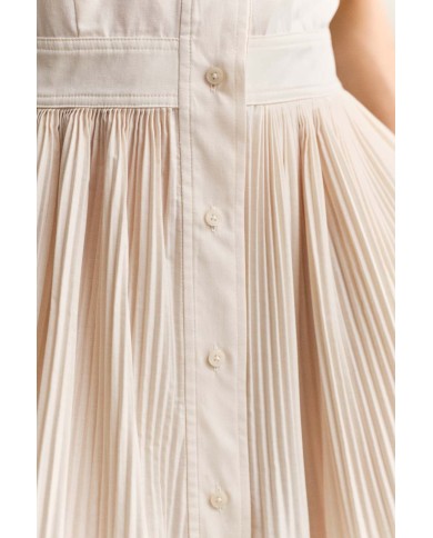 GANT ABITO CHEMISIER IN COTONE PLISSETTATO