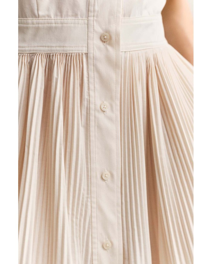 GANT ABITO CHEMISIER IN COTONE PLISSETTATO