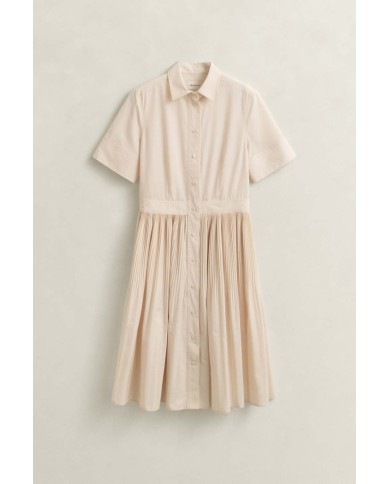 GANT ABITO CHEMISIER IN COTONE PLISSETTATO