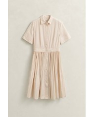 GANT ABITO CHEMISIER IN COTONE PLISSETTATO