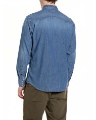 REPLAY CAMICIA WESTERN IN DENIM