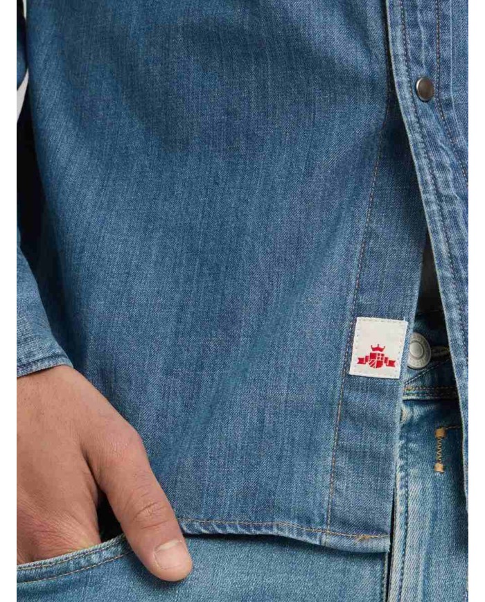 REPLAY CAMICIA WESTERN IN DENIM