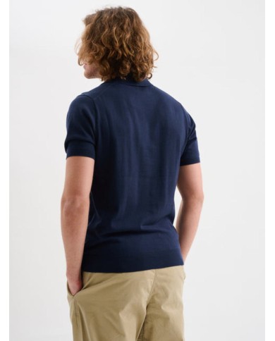 JAGGY POLO A MANICHE CORTE CON SCOLLO A V