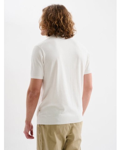 JAGGY POLO A MANICHE CORTE CON SCOLLO A V