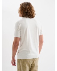 JAGGY POLO A MANICHE CORTE CON SCOLLO A V