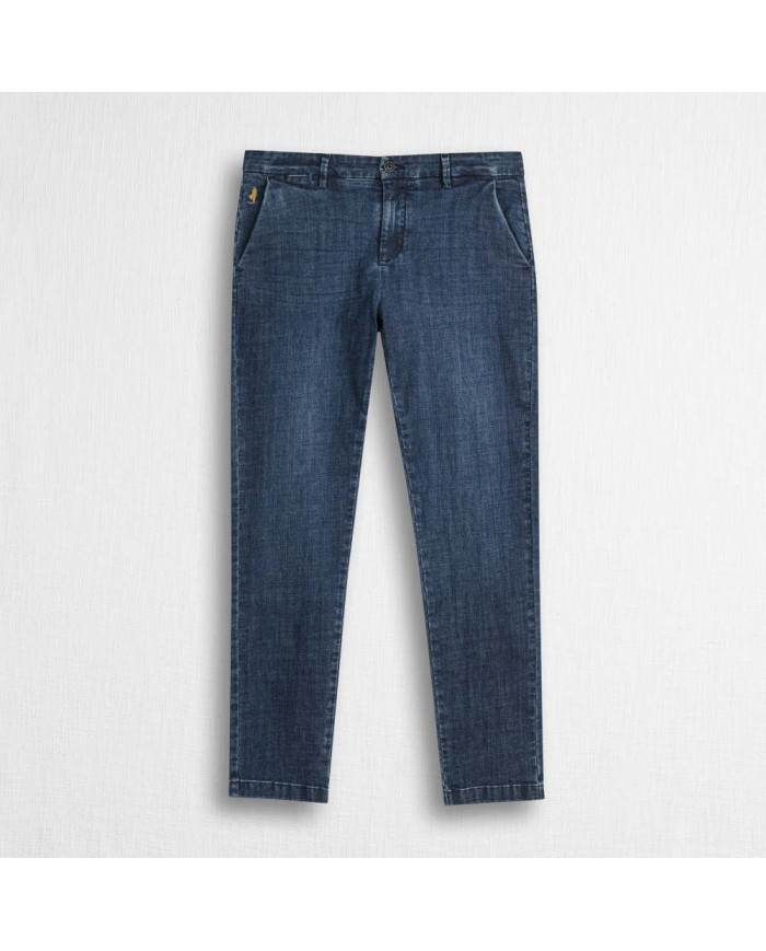 MCS PANTALONE CHINO IN DENIM LEGGERO
