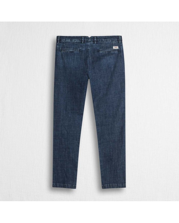 MCS PANTALONE CHINO IN DENIM LEGGERO