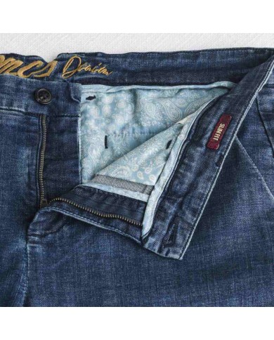 MCS PANTALONE CHINO IN DENIM LEGGERO