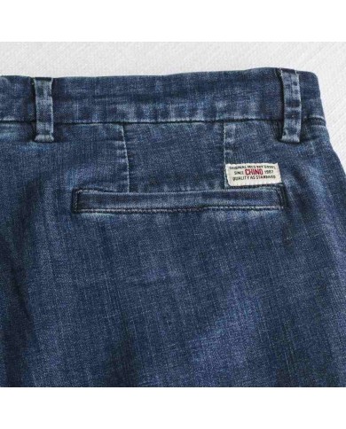 MCS PANTALONE CHINO IN DENIM LEGGERO