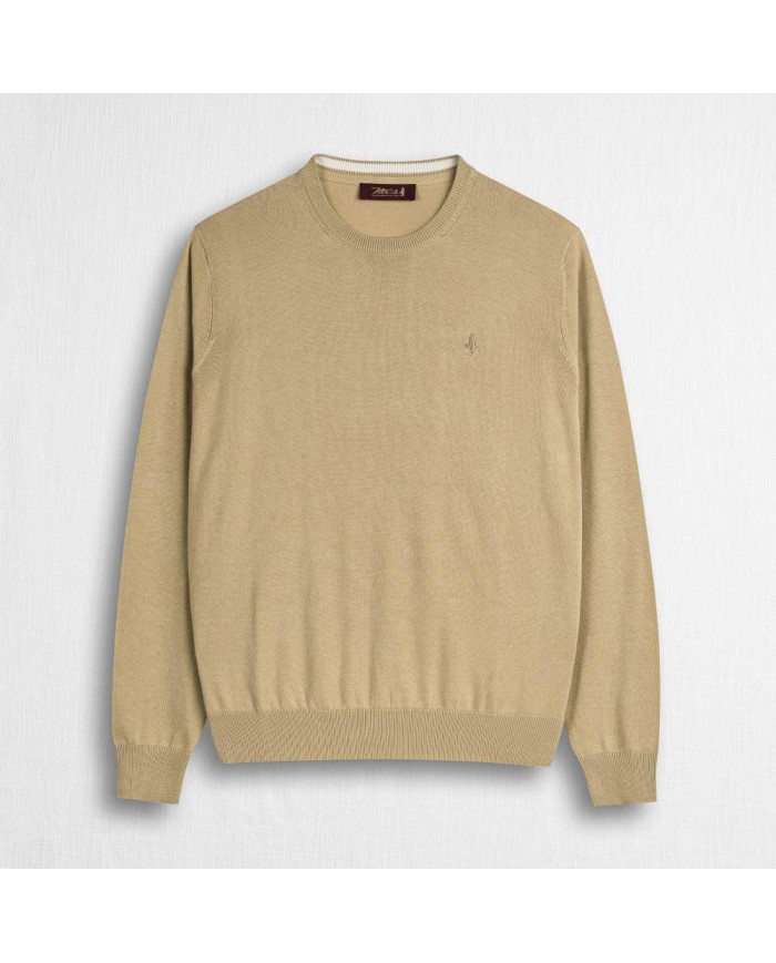MCS MAGLIA IN COTONE GIROCOLLO