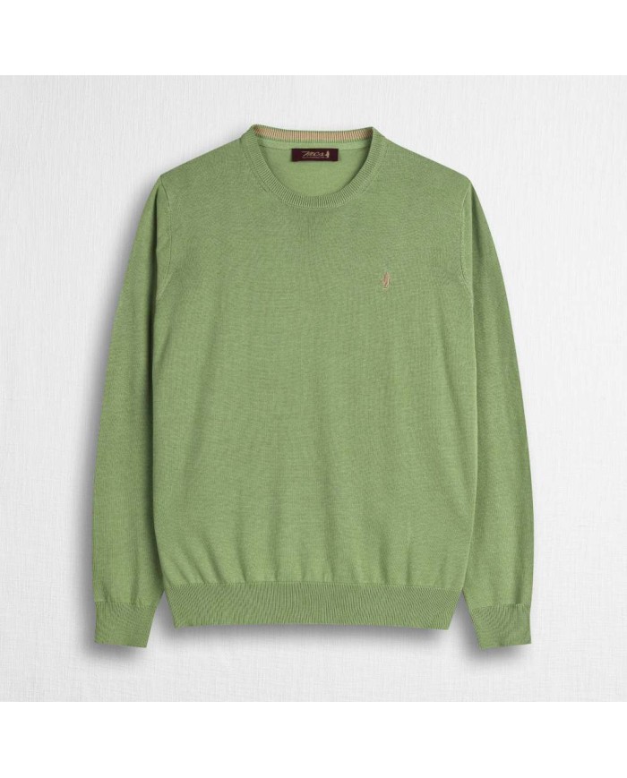 MCS MAGLIA IN COTONE GIROCOLLO