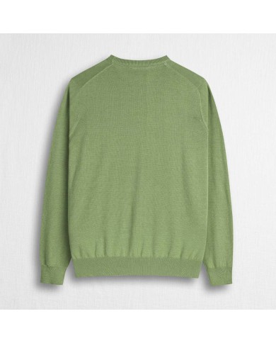 MCS MAGLIA IN COTONE GIROCOLLO