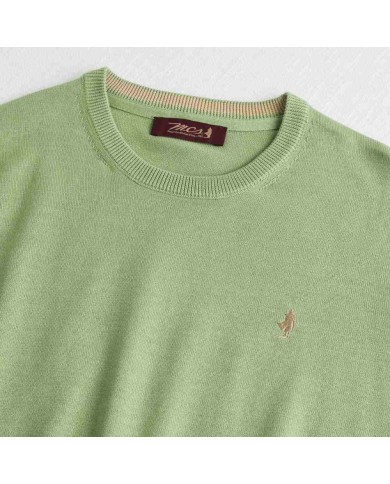 MCS MAGLIA IN COTONE GIROCOLLO