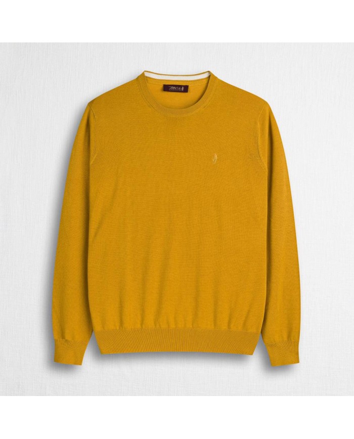 MCS MAGLIA IN COTONE GIROCOLLO