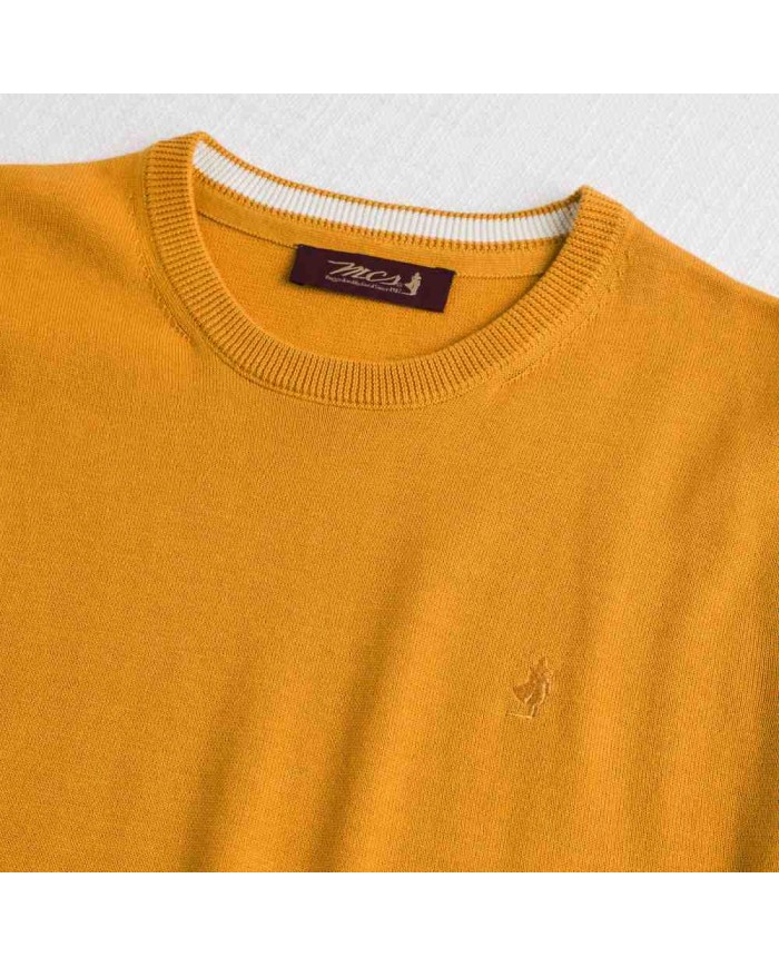 MCS MAGLIA IN COTONE GIROCOLLO