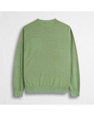 MCS MAGLIA IN COTONE SLUB ACID WASH