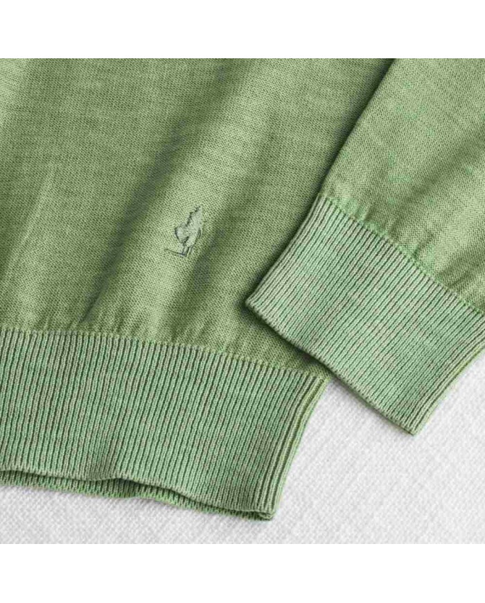 MCS MAGLIA IN COTONE SLUB ACID WASH